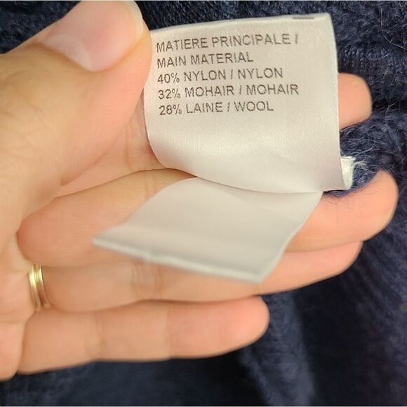 See By Chloe Sweater Womens‎ Size XS Mohair Wool Blend Blue Cardigan - Picture 5 of 9